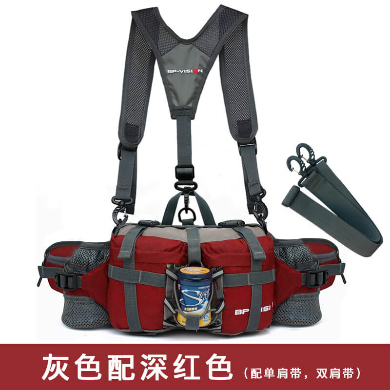 深紅 配單雙肩帶