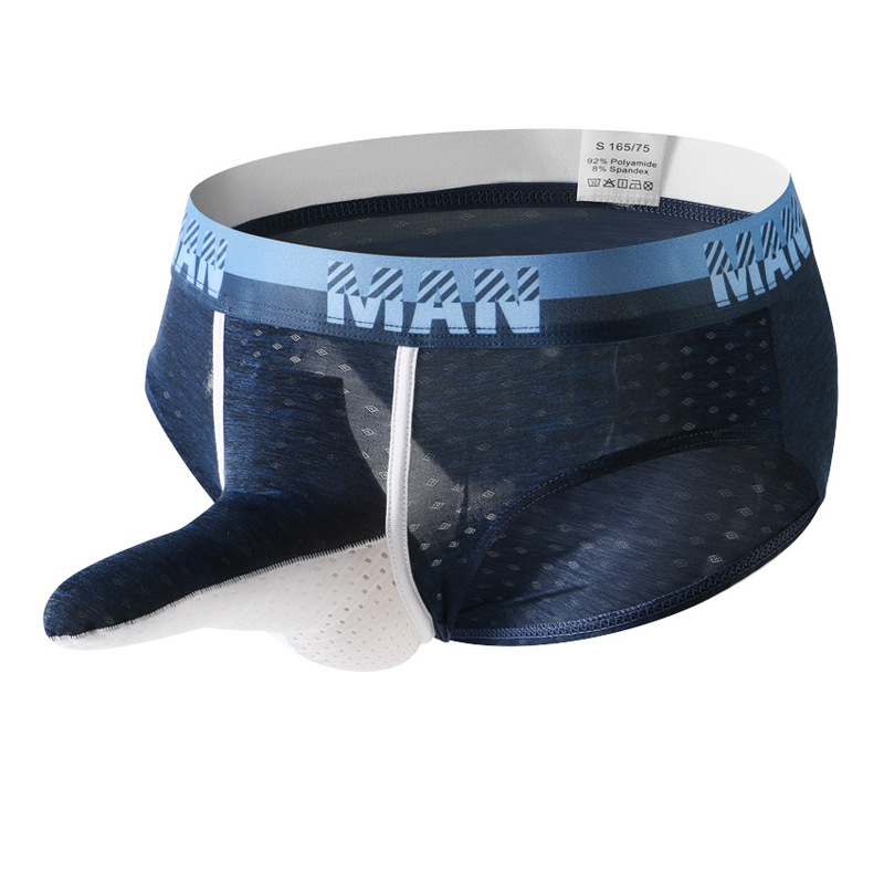 【槍彈分離自由大空間】分倉式設計男士內褲獨立分開，隨時保持乾爽，透氣不悶熱